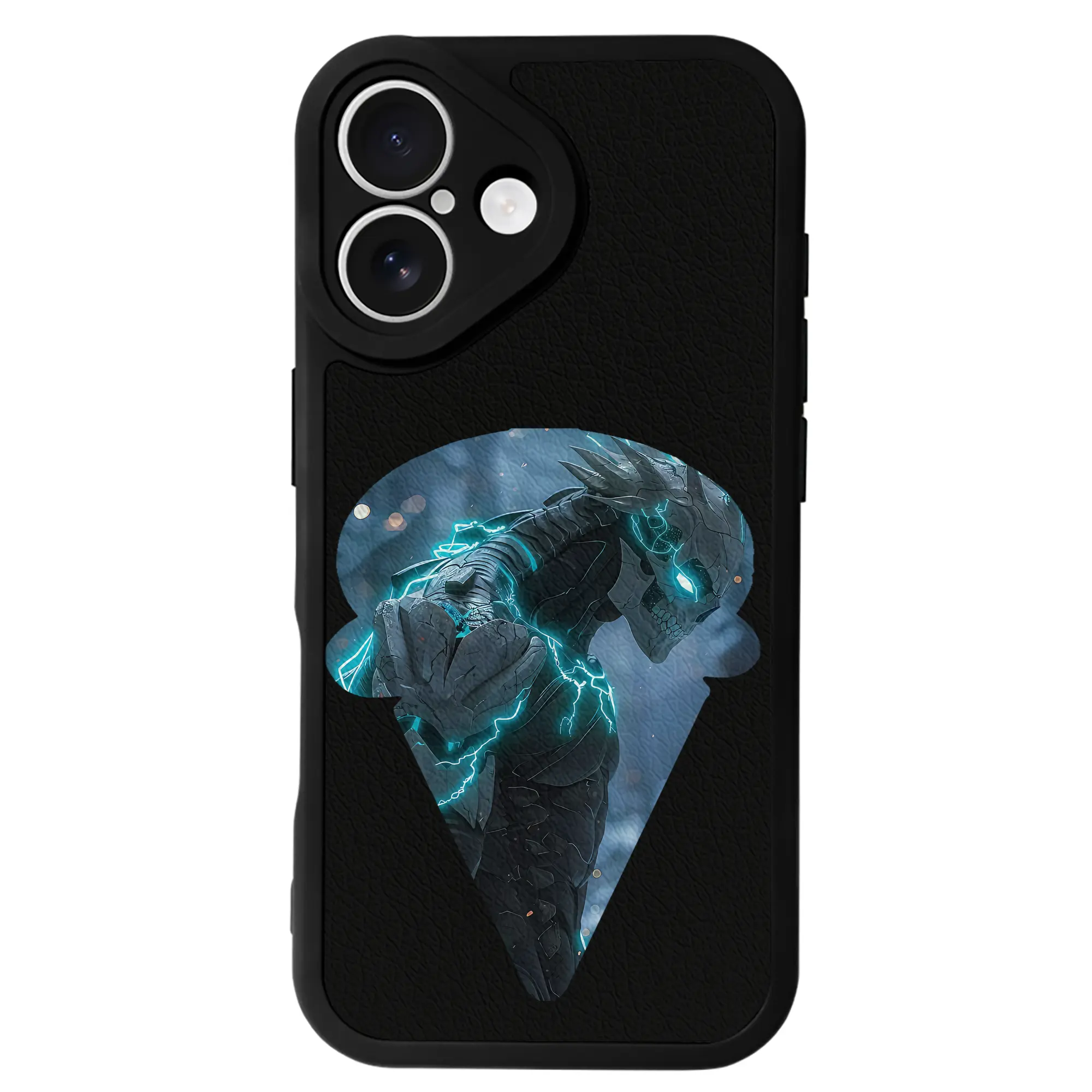 怪獣8号 グッズ,日比野カフカ - IPhone 16シリーズ対応 ・ シリコンスマホケース ・ レザー調 ・ 高精度フィット ・ 耐衝撃 ・ ワイヤレス充電対応 ・ 精密カット